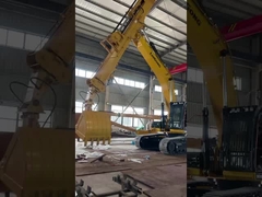 อุปกรณ์ขุดที่มีความสามารถสูงสุดแขนโทรทรรศน์ด้วย 1.5cbm Clamshell Bucket มีใบรับรอง CE